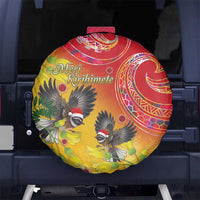 New Zealand Piwakawaka Christmas Spare Tire Cover With Maori Pattern LT05 - Polynesian Pride