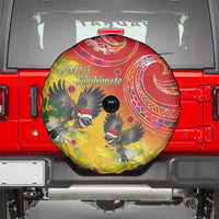 New Zealand Piwakawaka Christmas Spare Tire Cover With Maori Pattern LT05 - Polynesian Pride