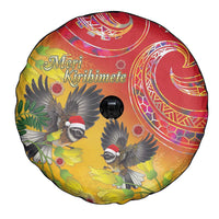 New Zealand Piwakawaka Christmas Spare Tire Cover With Maori Pattern LT05 - Polynesian Pride
