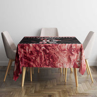 New Zealand Tiki Christmas Tablecloth Ho Ho Ho Paua Shell Glitter Red LT05 - Polynesian Pride