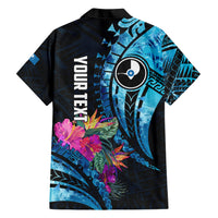 Personalised FSM Yap State Day Hawaiian Shirt Tropical Flowers Tribal Pattern LT05 - Polynesian Pride