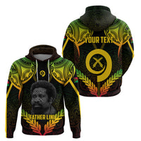 Personalised Vanuatu Father Lini Day Zip Hoodie Polynesian Tribal Pattern LT05 - Polynesian Pride