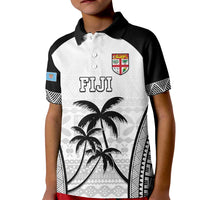 Custom Fiji Tapa Football Kid Polo Shirt Sporty Style