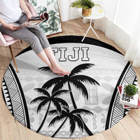 Fiji Tapa Football Round Carpet Sporty Style LT05 - Polynesian Pride