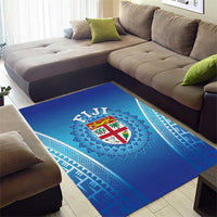 Fiji Football Area Rug Fijian Tapa Pattern