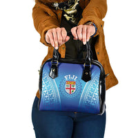 Fiji Football Shoulder Handbag Fijian Tapa Pattern