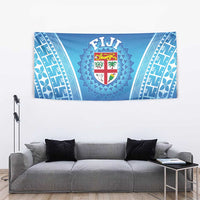 Fiji Football Tapestry Fijian Tapa Pattern