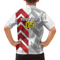 Custom New Caledonia Football Family Matching Off The Shoulder Long Sleeve Dress and Hawaiian Shirt Unique Style