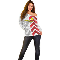 Custom New Caledonia Football Off Shoulder Sweater Unique Style