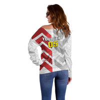 Custom New Caledonia Football Off Shoulder Sweater Unique Style