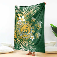 Cook Islands 15 Finest Blanket Plumeria Polynesian Turtle LT05 - Polynesian Pride
