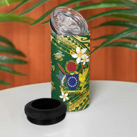 Cook Islands 15 Finest 4 in 1 Can Cooler Tumbler Plumeria Polynesian Turtle LT05 - Polynesian Pride