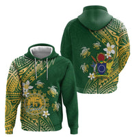 Cook Islands 15 Finest Hoodie Plumeria Polynesian Turtle