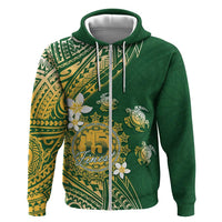 Cook Islands 15 Finest Hoodie Plumeria Polynesian Turtle