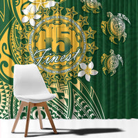 Cook Islands 15 Finest Window Curtain Plumeria Polynesian Turtle LT05 - Polynesian Pride