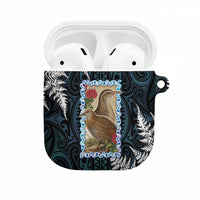 New Zealand Weka AirPods Case Maori Hen Koru Pattern LT05 Black - Polynesian Pride