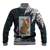 New Zealand Weka Baseball Jacket Maori Hen Koru Pattern LT05 - Polynesian Pride