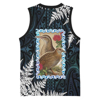 New Zealand Weka Basketball Jersey Maori Hen Koru Pattern LT05 - Polynesian Pride