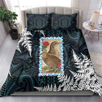 New Zealand Weka Bedding Set Maori Hen Koru Pattern LT05 - Polynesian Pride