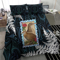 New Zealand Weka Bedding Set Maori Hen Koru Pattern LT05 - Polynesian Pride