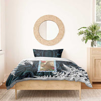 New Zealand Weka Bedding Set Maori Hen Koru Pattern LT05 - Polynesian Pride