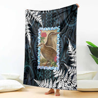 New Zealand Weka Blanket Maori Hen Koru Pattern LT05 - Polynesian Pride