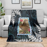 New Zealand Weka Blanket Maori Hen Koru Pattern LT05 - Polynesian Pride