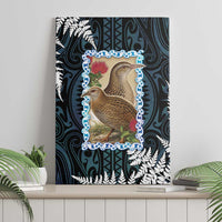 New Zealand Weka Canvas Wall Art Maori Hen Koru Pattern LT05 - Polynesian Pride