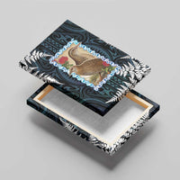 New Zealand Weka Canvas Wall Art Maori Hen Koru Pattern LT05 - Polynesian Pride