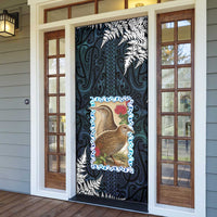 New Zealand Weka Door Cover Maori Hen Koru Pattern LT05 - Polynesian Pride