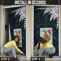 New Zealand Weka Door Cover Maori Hen Koru Pattern LT05 - Polynesian Pride