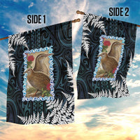 New Zealand Weka Garden Flag Maori Hen Koru Pattern LT05 - Polynesian Pride