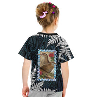 New Zealand Weka Kid T Shirt Maori Hen Koru Pattern LT05 - Polynesian Pride