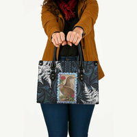New Zealand Weka Leather Bag Maori Hen Koru Pattern LT05 - Polynesian Pride