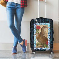 New Zealand Weka Luggage Cover Maori Hen Koru Pattern LT05 - Polynesian Pride