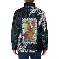 New Zealand Weka Padded Jacket Maori Hen Koru Pattern LT05 - Polynesian Pride