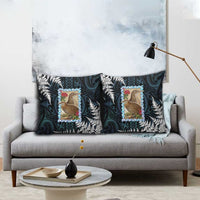 New Zealand Weka Pillow Cover Maori Hen Koru Pattern LT05 - Polynesian Pride