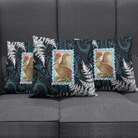 New Zealand Weka Pillow Cover Maori Hen Koru Pattern LT05 - Polynesian Pride
