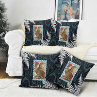 New Zealand Weka Pillow Cover Maori Hen Koru Pattern LT05 - Polynesian Pride