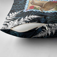 New Zealand Weka Pillow Cover Maori Hen Koru Pattern LT05 - Polynesian Pride