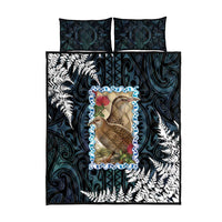 New Zealand Weka Quilt Bed Set Maori Hen Koru Pattern LT05 - Polynesian Pride
