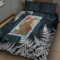 New Zealand Weka Quilt Bed Set Maori Hen Koru Pattern LT05 - Polynesian Pride