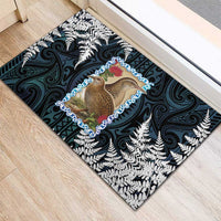 New Zealand Weka Rubber Doormat Maori Hen Koru Pattern LT05 - Polynesian Pride