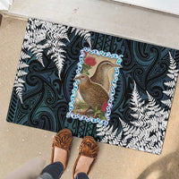 New Zealand Weka Rubber Doormat Maori Hen Koru Pattern LT05 - Polynesian Pride