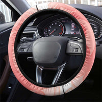 New Zealand Fantail Steering Wheel Cover Maori Koru With Pohutukawa Flowers - Polynesian Pride
