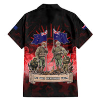 Australia And New Zealand ANZAC Day Family Matching Long Sleeve Bodycon Dress and Hawaiian Shirt Soldiers Lest We Forget