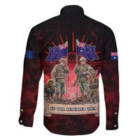 Australia And New Zealand ANZAC Day Family Matching Off The Shoulder Long Sleeve Dress and Hawaiian Shirt Soldiers Lest We Forget