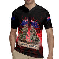 Australia And New Zealand ANZAC Day Rugby Jersey Soldiers Lest We Forget
