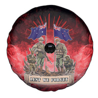 Australia And New Zealand ANZAC Day Spare Tire Cover Soldiers Lest We Forget