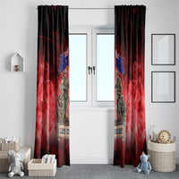 Australia And New Zealand ANZAC Day Window Curtain Soldiers Lest We Forget LT05 - Polynesian Pride